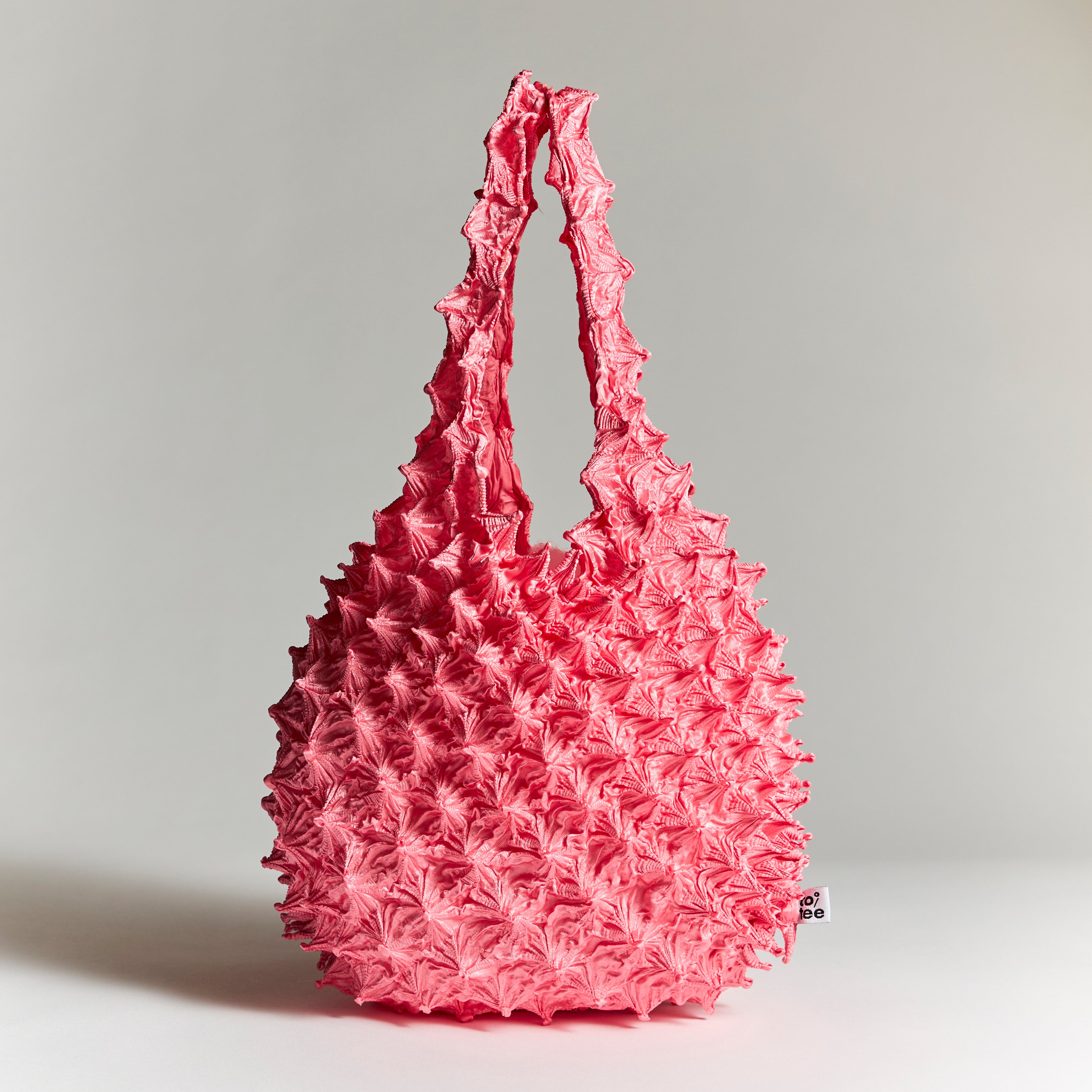 totee ピンク 絞り加工 エコバッグ｜かわいい日本デザイン折りたたみトートバッグ 軽量