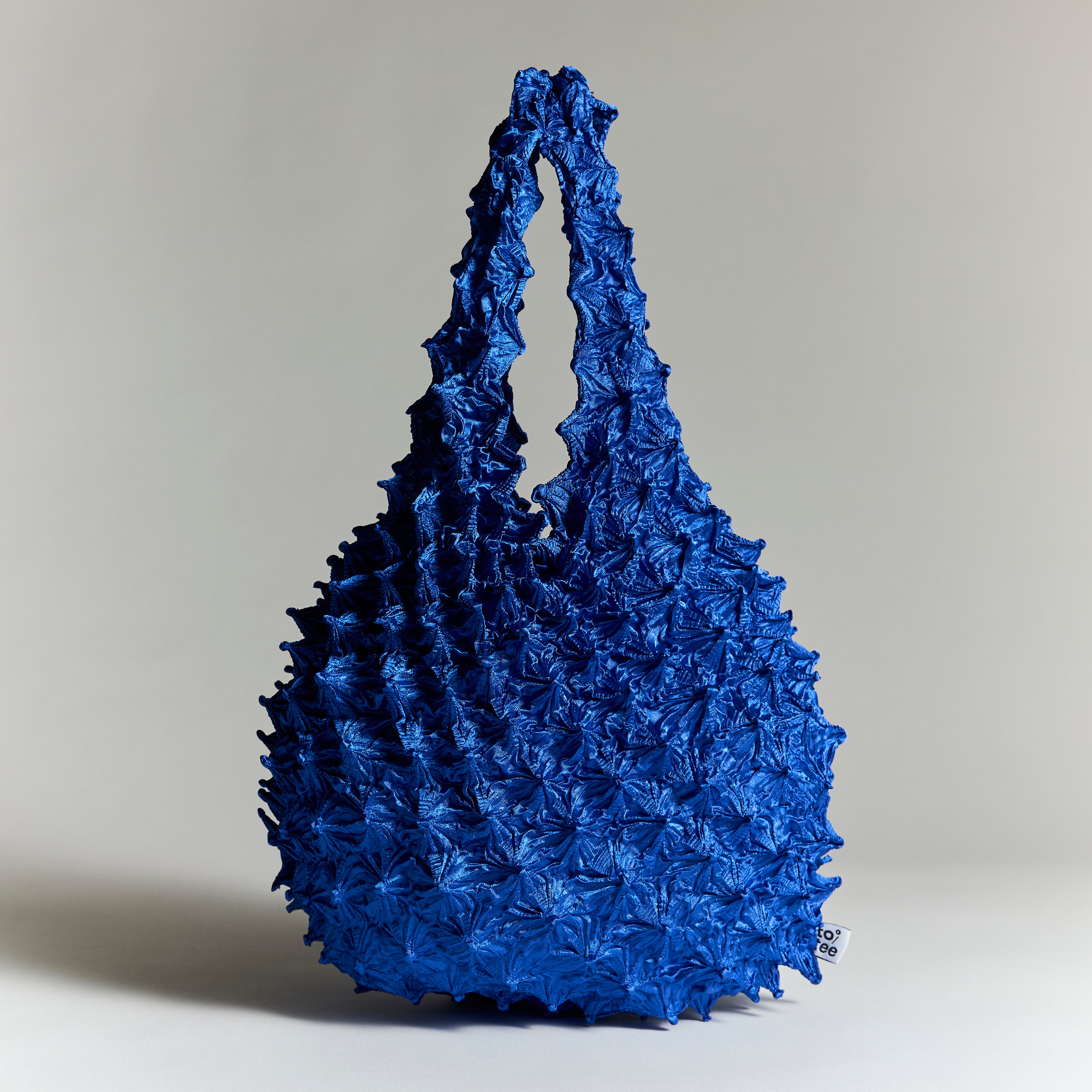 totee ブルー 絞り加工 エコバッグ｜日本デザインの軽量トートバッグ